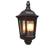 Konstsmide 7229-750 Firenze Lampada da parete 25x16x44,5 cm (BxPxH), 1 x 100 W, IP43, Colore Nero opaco