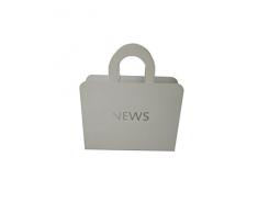 King Home PORTARIVISTE Bianco News, 29x8x32 cm