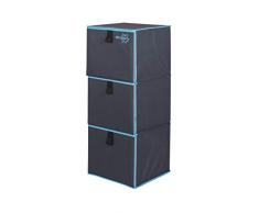 Bo-Camp - Armadio Pieghevole, Colore: Antracite