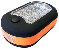 Homelux 291060 - Lampada da lavoro 24 + 3 LED con batterie, magnete e gancio