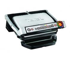 Tefal OptiGrill GC716D Barbecue per laperto e bistecchiera 2000 W Grill Elettrico da Tavolo Nero, Metallico