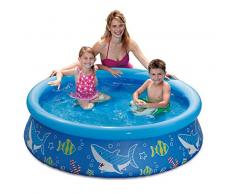 Ambientehome Quick Up Piscina per Bambini Piscina per Bambini, Design 1, Blu, 152 x 152 x 38 cm, 401 L, 26000