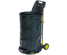 Draper 83778 rifiuti da Giardino 150 Litri Carrello, Colore: Verde Scuro