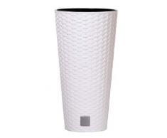 Unbekannt Vaso di Fiori Vaso Vaso pianta Rivestimento dellalloggiamento DRTUS Superficie Rotonda Rattan incl. 64 Litri