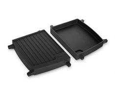Enders Switch Grid Reversible Cast Iron Griddle for Gas Barbecue Urban, Explorer Next Range, Black, 15 x 46 x 3 cm