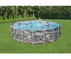 Bestway Piscina Power Steel 6.10m x 1.32m FUORITERRA, Colore