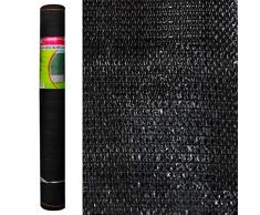 Ldk Garden - Rete di protezione da giardino in plastica nera, 1 x 5 m