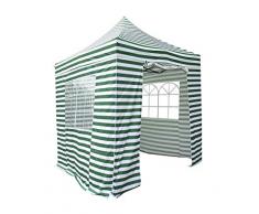 AllSeasonsGazebos 2 x 2 m, Resistente, Completamente Impermeabile, Gazebo Pop-up con 4 Pannelli Laterali Superiori/pareti Laterali