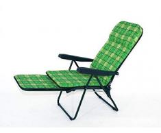 Metal F.A.R. MET328 Sdraio con Carrello, Verde
