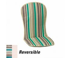 8097085 Papillon - Low Cuscino Sedia, 95 x 42 x 1,5 Centimetri, Disegno a Strisce
