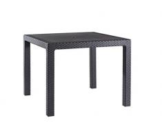 Keter - Tavolo da giardino a quattro posti di colore grigio, ideale per balcone