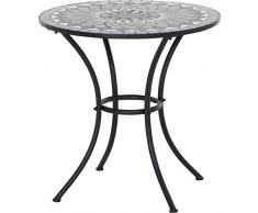 Siena Garden Como Tavolo, Nero opaco/grigio scuro