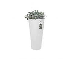 Elho 3.31081E+12 Vaso, Bianco, 39 x 39 x 80 cm