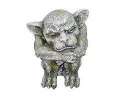 Design Toscano HF150257 Statua Ashes, Il Gargoyle Gotico, Abbronzatura, 24x23x28 cm