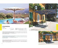 OMBRELLONEACQUAMARINA WOOD SUMMER OMBRELLONE Acquamarina Wood Summer (AM3X4REP) pol 180, Legno Chiaro Copertura Bianca o Ecrù