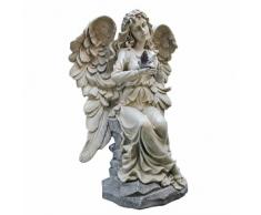 Design Toscano EU2018 Statua da Giardino Angelo Benedizione della Natura, Marrone, 21.5x33x48.5 cm
