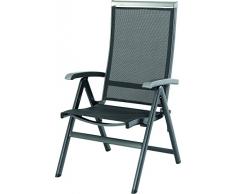 MWH Das Original fda90043, Poltrona Multiposizione, Forios, Grigio