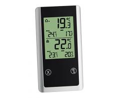 TFA Dostmann Termometro, Joker Termometro Radio, Nero, 8.2 x 15.2 x 2.5 cm, 30.3055.01