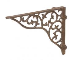 Dehner, portamensola nostalgico Circa 23 x 20 x 4 cm, ghisa, Color Bronzo