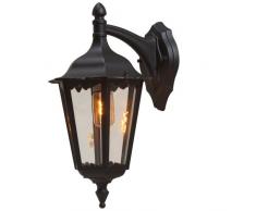 Konstsmide 7212-750 Firenze Lampada da Parete 23,5x30x48 cm (BxPxH), 1 x 100 W, IP43, Colore Nero Opaco