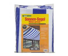Windhager Tenda Solare per Cavo tendeur, Blu/Bianca, 420 x 140 cm
