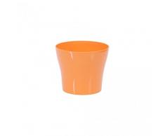 Plastkon vaso decorativo Tulipan diametro 15 cm, arancione