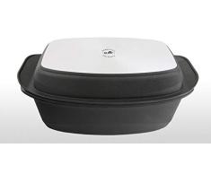 BAF 5001 39 33 9 A Gigant Newline - Rostiera Rettangolare con Coperchio in Vetro, 33 x 21 cm