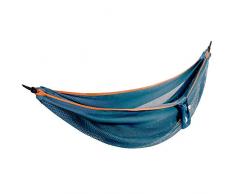 Vivere Blue/Orange Amaca in Rete di Poliestere-Doppia, 250 CM