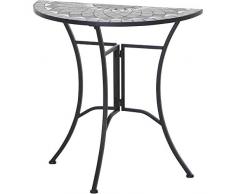 Siena Garden Como Tavolo, Nero Opaco/Grigio Scuro
