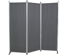 Angerer Paravento a 3 Pezzi con Rivestimento poliacrilico, Colore: Champagne