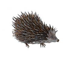 TS Decorazione da Parete, Garde Deco Animale Riccio, Handpainted, Marrone, 30 x 10 x 24 cm, 137291