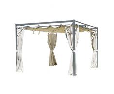 greemotion Dallas Gazebo, Grigio, 350 x 300 x 235 cm