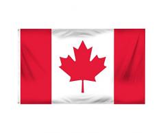 Shatchi - Striscione da Tavolo con Bandiera Canadese Canadese per Eventi Sportivi, Pub, Barbecue, Calcio, Rugby 2019, Multicolore