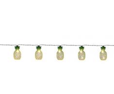 Star Decorazione Giardino, Party Light-Party Catena LED Pineapples, 10 Pezzi, Verde, 180 x 3,5 x 3,5 cm, 726 – 95