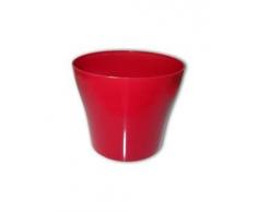 Plastkon vaso decorativo Tulipan diametro 24 cm, colore: rosso