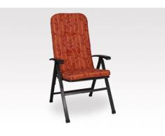 Angerer Sedia Cuscino Sedia a Sdraio, Esclusivo Design Marbella, Rosso, 120 x 50 x 7 cm, 1024/214