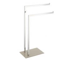 King Home P1407429/C Piantana Portasciugamani 2 Bracci, Grigio Tortora, 45X20X69H