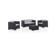 SP Berner Diva Confort - Set di mobili da Giardino, Colore: Antracite