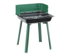 Landmann 11525 Grill Firewood Black,Green barbecue - Barbecues & Grills (Grill, Firewood, 4 person(s), Grate, Black, Green, Rectangular)
