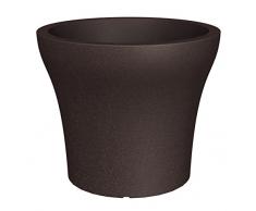 Scheurich No1 Stone, fioriera in plastica, marrone, diametro 48 cm, altezza 40 cm, 39 l vol.