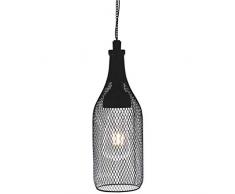 Luxform Lighting Flamenco - Lanterna da Appendere a energia Solare, a LED, 11 x 11 x 32 cm, Colore: Nero