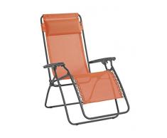 Lafuma Sedia a sdraio, Pieghevole, RT 2, Texplast, Colore: Arancione, LFM4018-8545