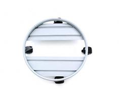 Pollice Verde TEK028 Carrello sottovaso Tondo con Ruote cm. 25 Alluminio