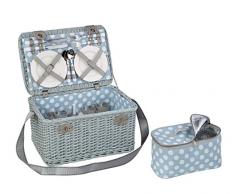 Cilio Adulti Cestino da Picnic Paradiso, Blu/Grigio, L, 155938