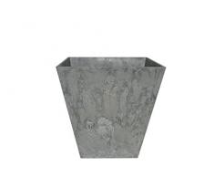 Ivyline Artstone Vaso da Fiori, per Piante Ella, Resistente al Gelo e Leggero, Grigio, 25x24cm