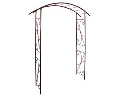 Louis Moulin 3416 - Ponte ad arco da giardino, in metallo e ferro anticato 148 x 207 cm
