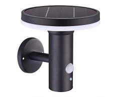 Lumisky Wall Applique da Parete Solare Multifunzione con sensore di Movimento Thy a LED 18 cm, Nero, 16 x 16 x 17 cm