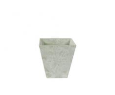 Fioriera Artstone, Planter Ella, resistente al gelo e leggera, eucalipto, 20x20x20 cm, 135656