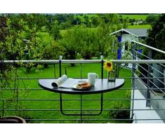 Best Butler 36501550 - Tavolino da Appendere al Balcone Tavolo semicircolare, 100 x 50 cm, Colore: Antracite