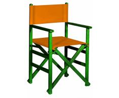 Aranaz 1648 - Poltrona diritta pieghevole, colore: verde